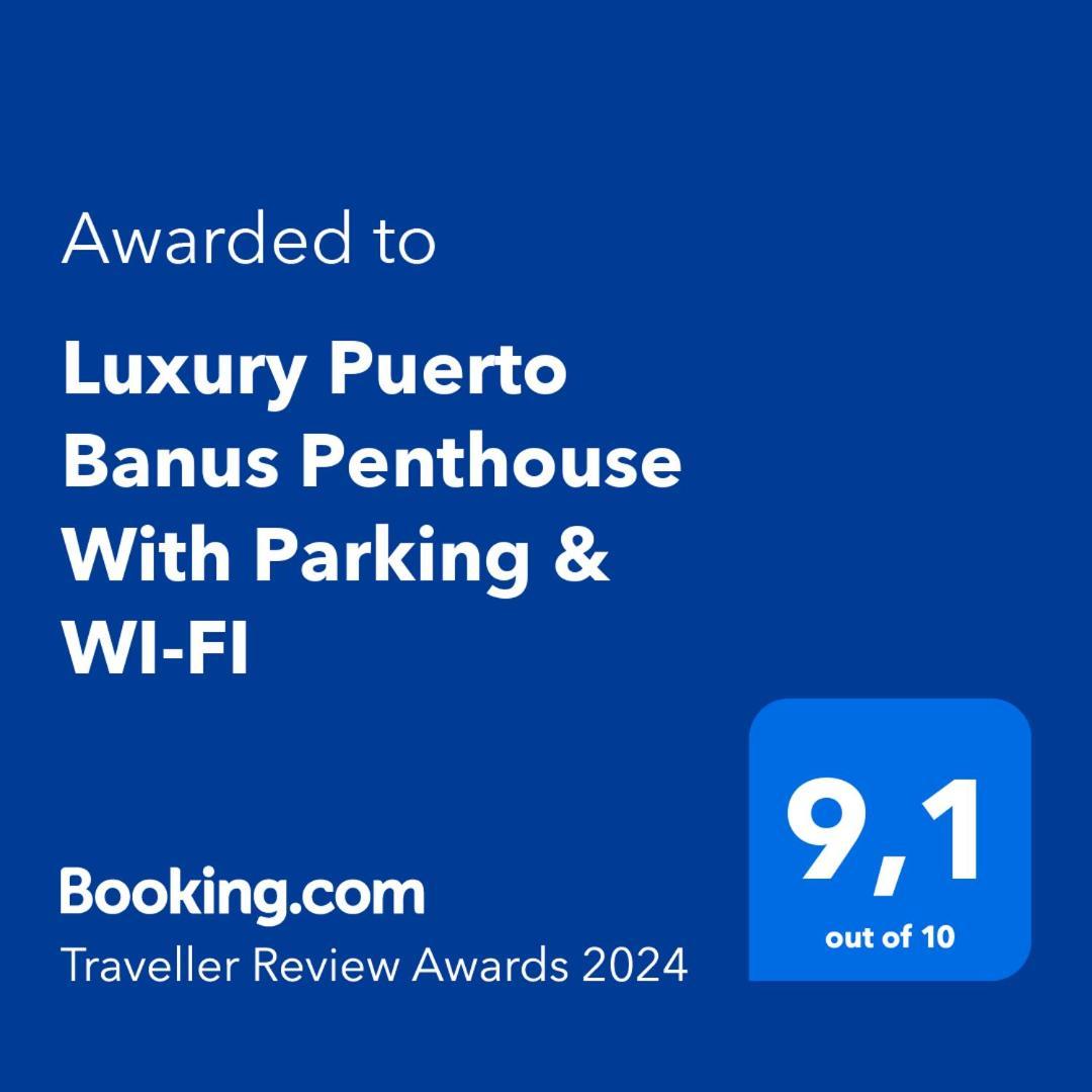 Luxury Puerto Banus Penthouse With Parking & Wi-Fi Apartment Marbella Ngoại thất bức ảnh